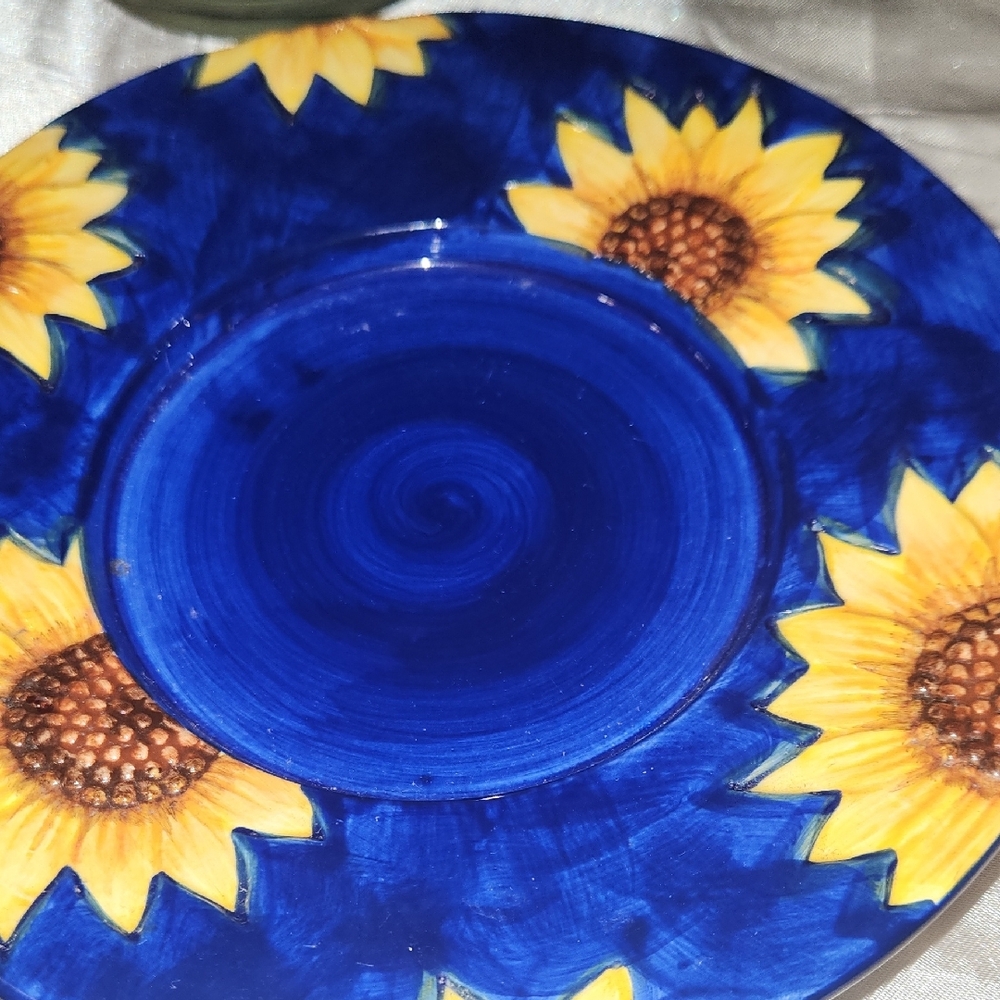 Sunflower Blue Yankee Candle Holder Set - Picture 6 of 7